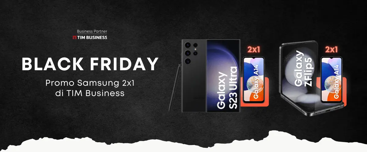Black Friday di TIM Business con la Promo Samsung 2x1